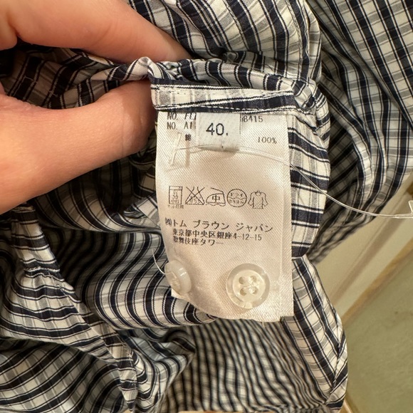 Thom Browne Womens Oxford Shirt Size 40 US 4  XS/S - Picture 5 of 8